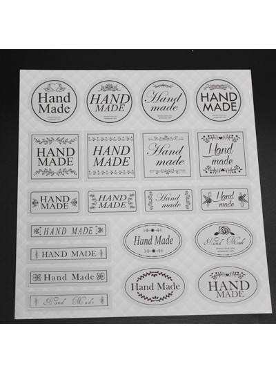 스티커(handmade)3cm*3cm외(4장,80개)