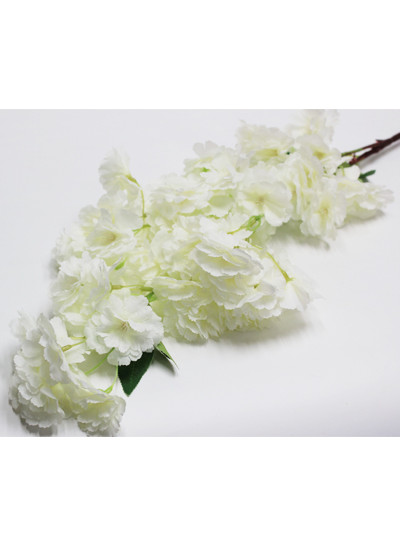 왕벚꽃가지조화(크림)