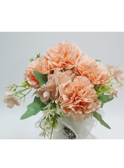 수국카네이션조화부쉬(피치)줄기