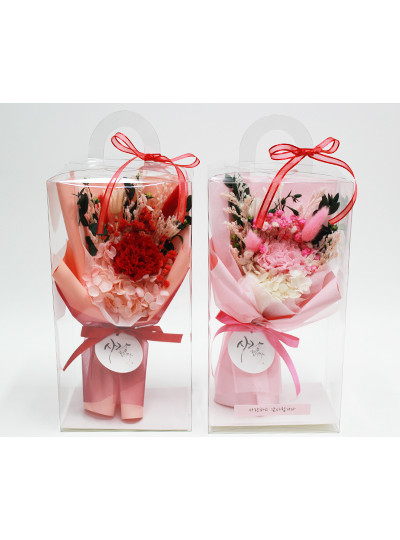 프리져브드카네이션 완성품꽃다발(6개)