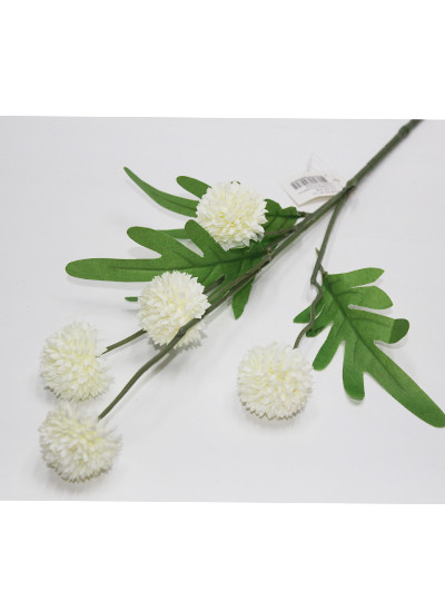 미니폼폼가지조화(크림)3줄기