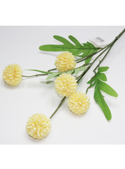 미니폼폼가지조화(노랑)3줄기