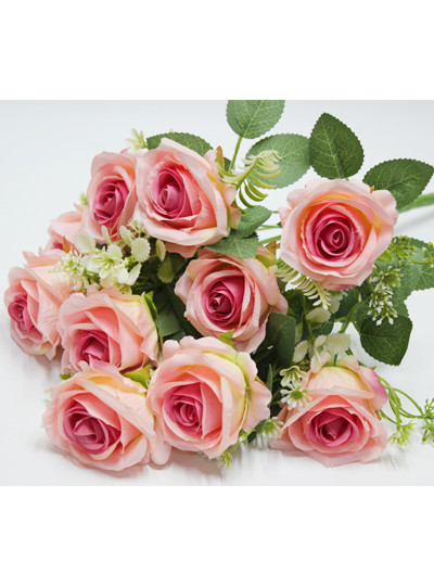 모던로즈부쉬조화(핑크)10줄기