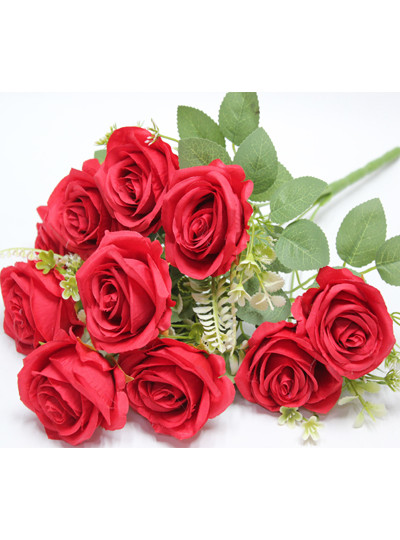 모던로즈부쉬조화(빨강)10줄기