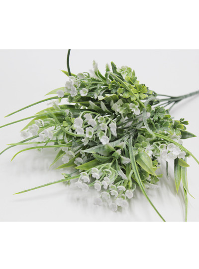 그라스물망초부쉬 조화(7줄기)크림