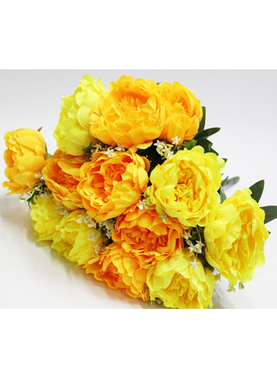 부케작약부쉬 조화(노랑)13줄기
