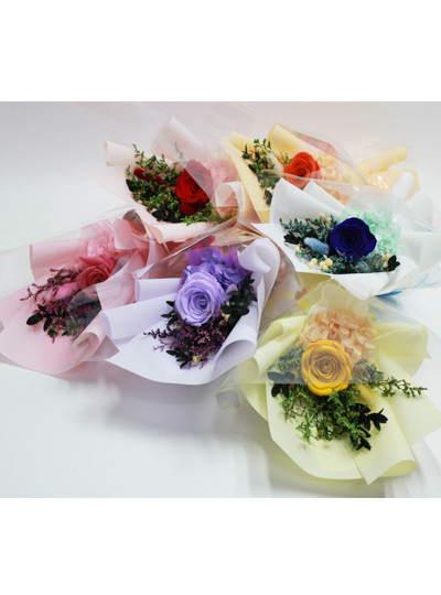 프리져브드장미꽃다발(10개)