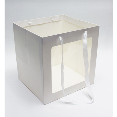 창쇼핑백 정사각 저가형(화이트)10개