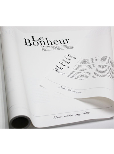 피오레보네르 무광포장지80g(화이트/블랙)10M