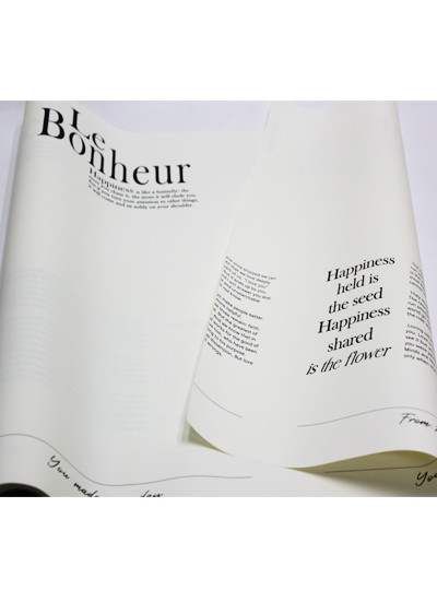 피오레보네르 무광포장지80g(아이보리/블랙)10M