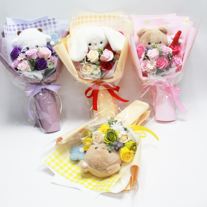 인형비누꽃다발(6개)