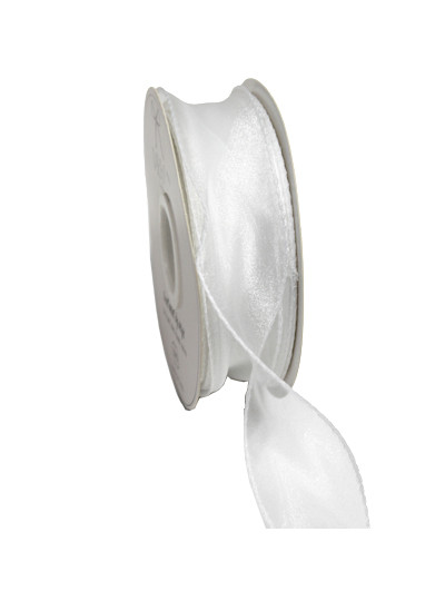 실루엣오간디 리본4cm(백색)50yd