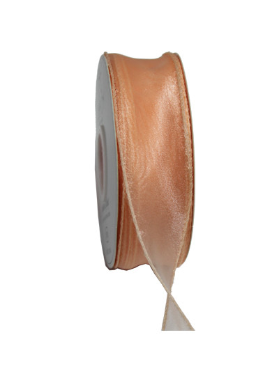 실루엣오간디 리본4cm(살구)50yd