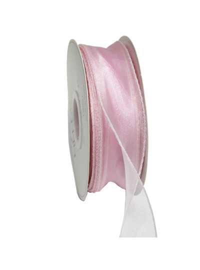 실루엣오간디 리본4cm(연핑크)50yd