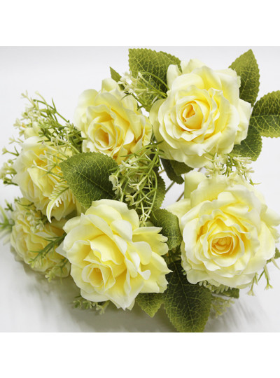 시카로로즈부쉬 조화(옐로우)7줄기